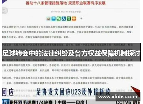 足球转会中的法律纠纷及各方权益保障机制探讨